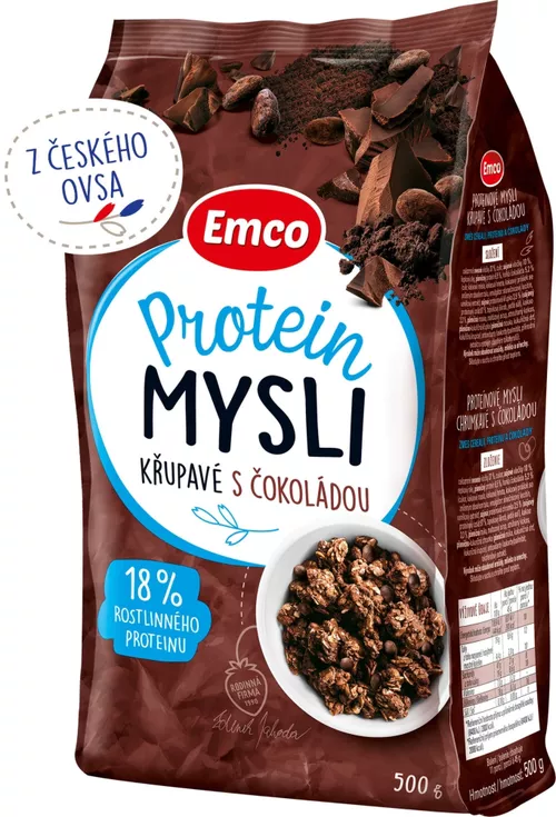 Emco Super mysli protein a quinoa s čokoládou 500 g