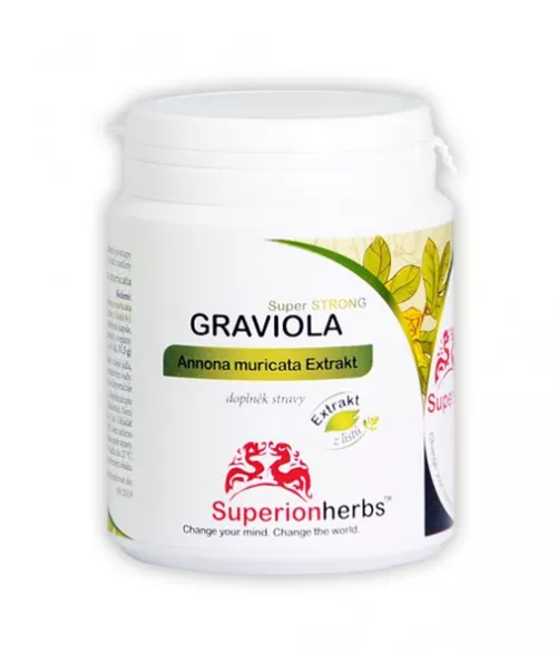 SUPERIONHERBS Graviola, Extrakt z listů 90 kapslí