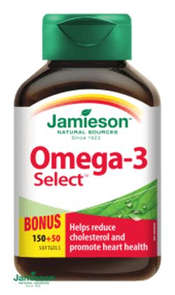 Jamieson Omega-3 Select 1000 mg 150 + 50 kapslí zdarma