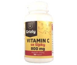 GRIZLY Vitamin C 800 mg se šípky 90 tablet