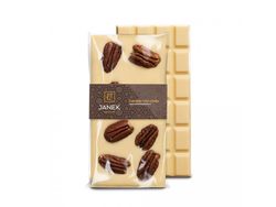 JANEK 38% Čokoláda bílá s pekanovými ořechy 95g