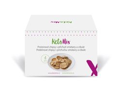 KetoMix Proteinové chipsy s příchutí cibulky (4 porce) 120 g