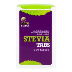 Natusweet Stevia tablety v zásobníku 300 tbl. 18 g