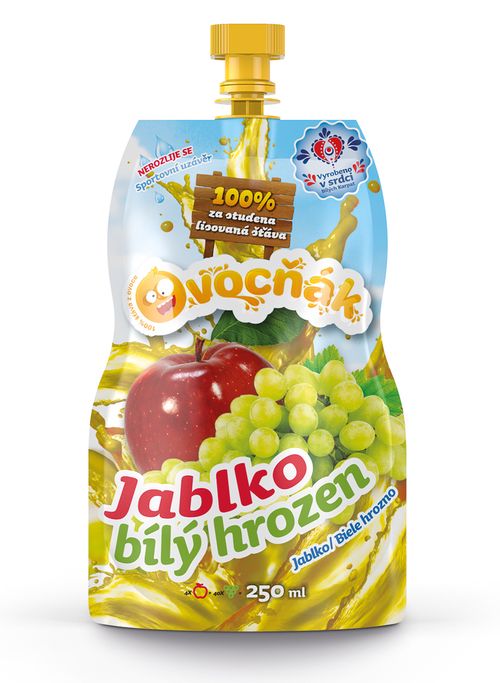 Ovocňák s.r.o. OVOCŇÁK mošt Jablko - Bílý hrozen 250ml