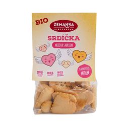 Biopekárna Zemanka s.r.o. Zemanka Medová bio srdíčka s máslem 100 g