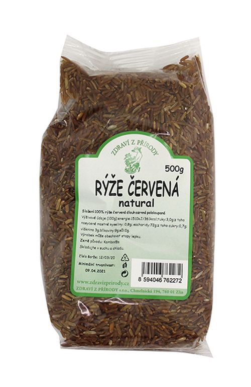 Zdraví z přírody Rýže červená natural 500g