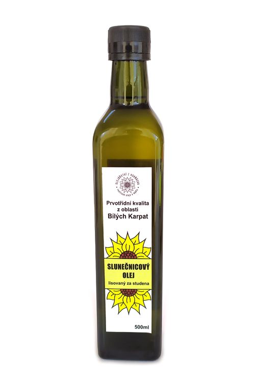 Ing. Rostislav Ryšavý Slunečnicový olej lisovaný za studena, nerafinovaný 500ml