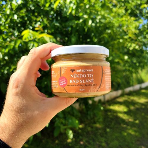 Nutspread Arašídové máslo s kešu, mandlemi a solí 250 g