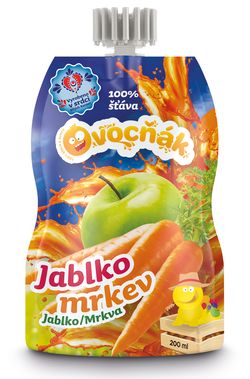 Ovocňák s.r.o. OVOCŇÁK mošt Jablko - Mrkev 200ml