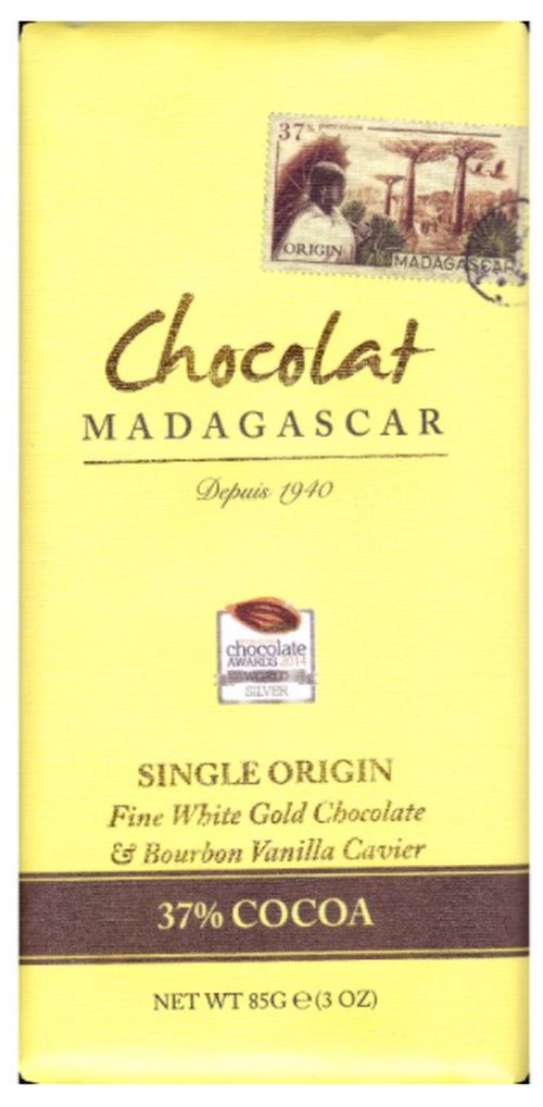 Chocolat Madagascar - Bílá čokoláda s vanilkovým kaviárem, 37% kakao, 85 g