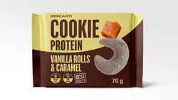 DESCANTI s.r.o Descanti Cookie Protein Vanilla Rolls & Caramel 70 g