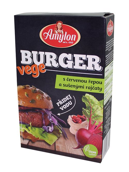 Amylon Vege burger s červ.řepou a sušenými rajčaty 125g