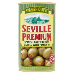 Seville premium Zelené olivy s papričkou 350 g
