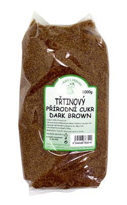 Zdraví z přírody Cukr třtinový Dark 1kg