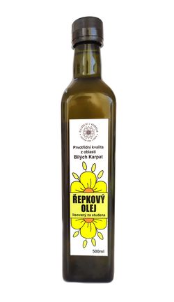 Ing. Rostislav Ryšavý Řepkový olej lisovaný za studena, nerafinovaný 500ml