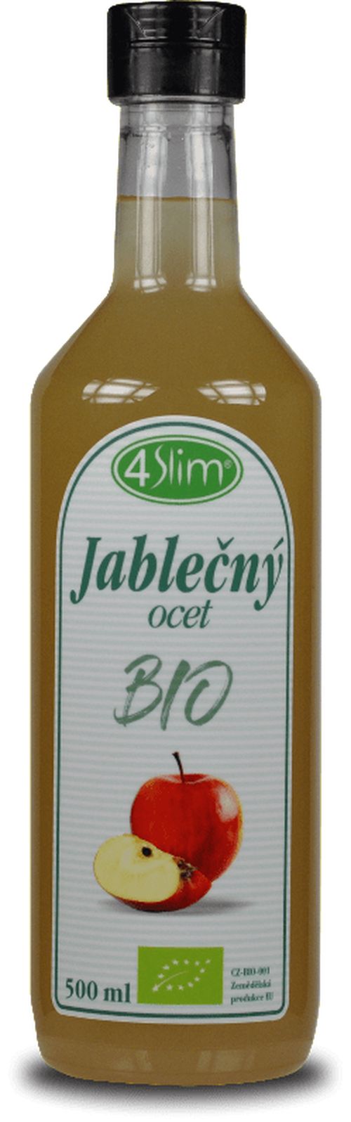 4SliM - Jablečný ocet BIO, 500 ml *CZ-BIO-001