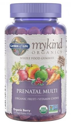 Garden of life Mykind Prenatal gummy, multivitamín pro těhotné ženy, 120 gumových bonbónů