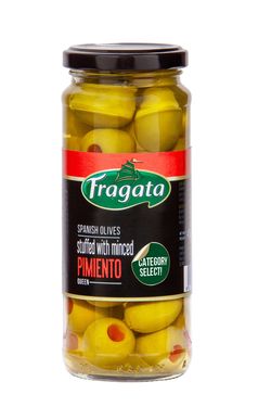Fragata Zelené olivy Gordal plněné paprikovou náplní 340 g