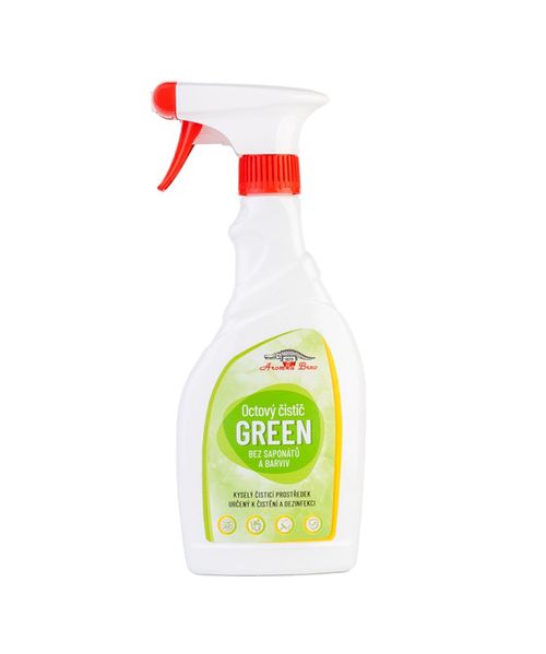 Octový čistič na úklid GREEN rozprašovač 500ml