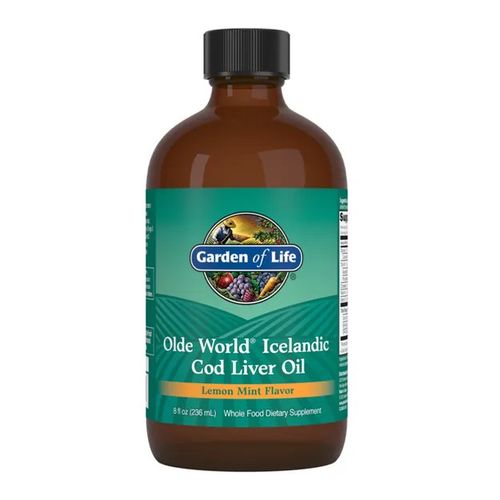 Olde World Icelandic Cod Liver Oil (olej z tresčích jater) - Lemon Mint