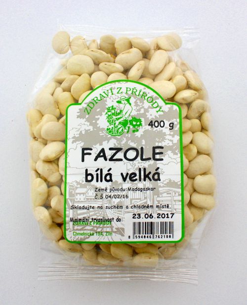 Zdraví z přírody Fazole bílá velká 400g