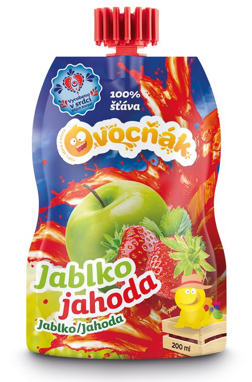 Ovocňák s.r.o. OVOCŇÁK mošt Jablko - Jahoda 200ml