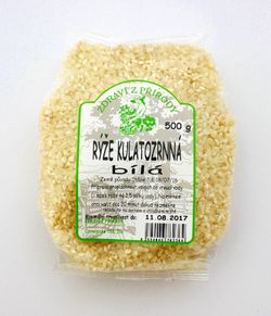 Zdraví z přírody Rýže kulatozrnná bílá 500g