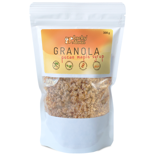 Granola pecan maple syrup