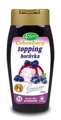 4slim Čekankový topping borůvka 330 g