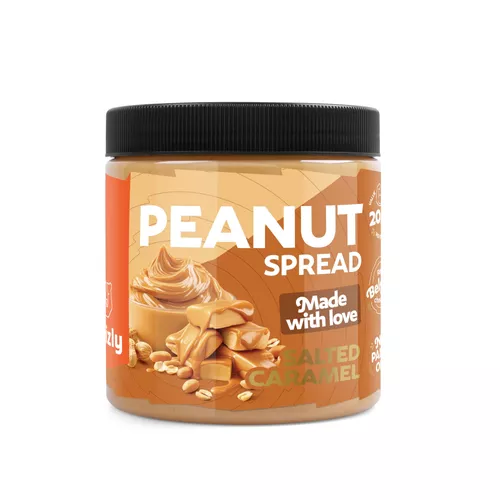 GRIZLY Arašídový krém slaný karamel 500 g