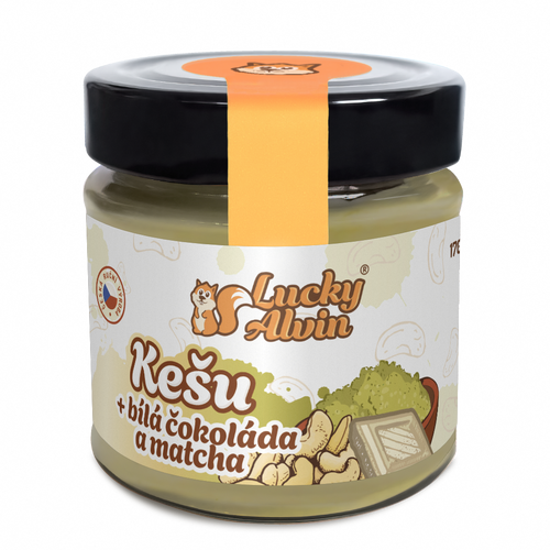 Kešu + bílá čokoláda + matcha 170 g