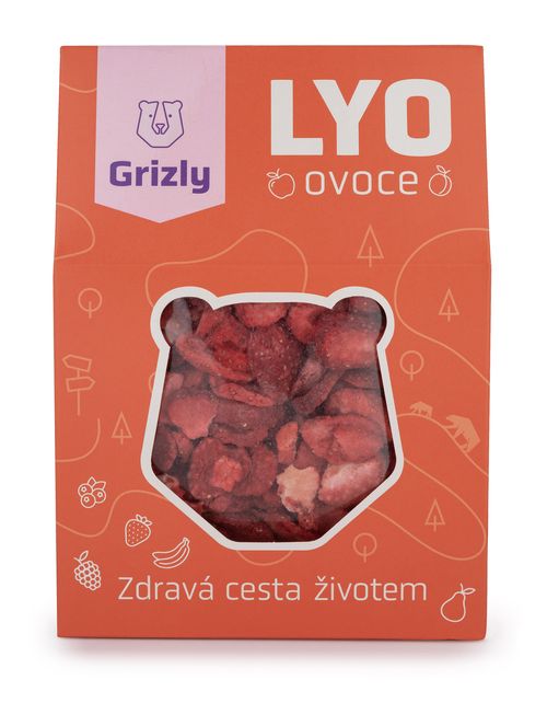 GRIZLY Jahody lyofilizované plátky 35 g