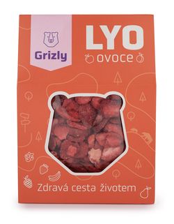 GRIZLY Jahody lyofilizované plátky 35 g