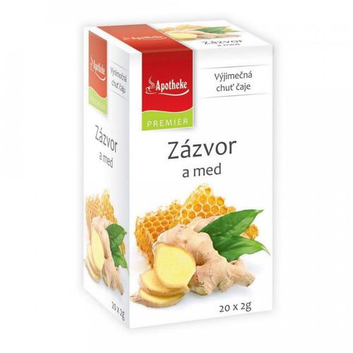 Apotheke Premiere Zázvor a med 20 sáčků