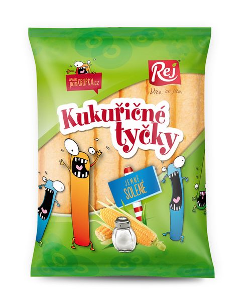 Rej Kukuřičné tyčky jemně solené (zelené) 60g