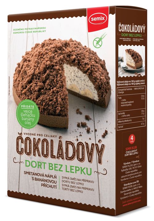 Semix Čokoládový dort bez lepku 430g