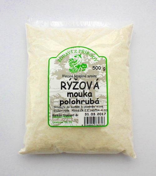 Zdraví z přírody Mouka rýžová polohrubá 500g