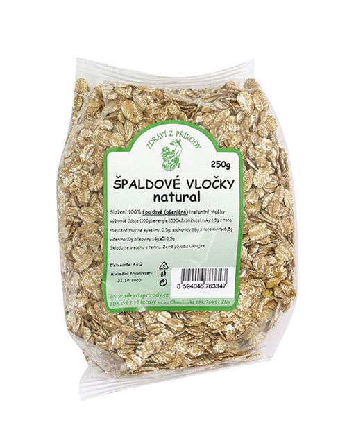 Zdraví z přírody Vločky špaldové natural 250g