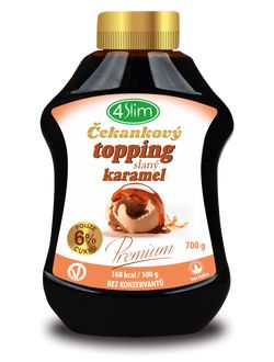 4Slim Čekankový topping slaný karamel 700 g