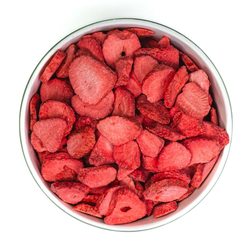 Lyofilizované jahody (mrazem sušené)