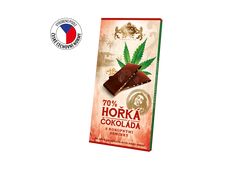 Carla Hořká čokoláda 70 % s konopnými semínky 80 g