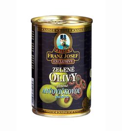 Franz Josef Kaiser Olivy zelené plněné ančovičkou 300 g
