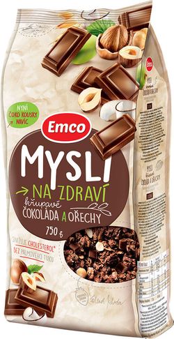 Emco Mysli sypané - Čokoláda a ořechy 750 g