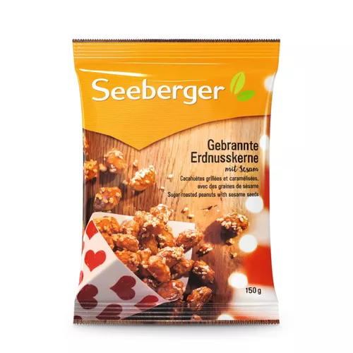 Seeberger Pražené arašídy v cukru se sezamem 150 g