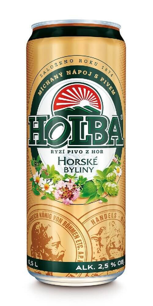 Holba Horské byliny alko 2,5 % 0,5 l