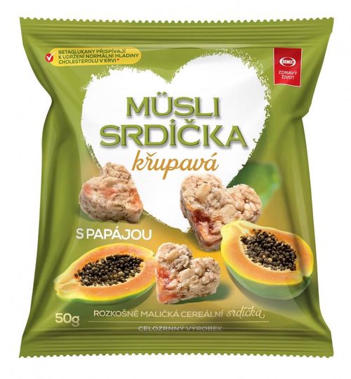 SEMIX Müsli srdíčka s papájou 50 g