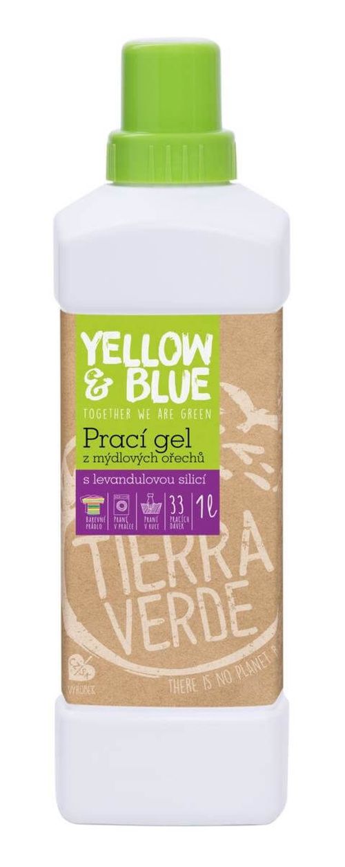Yellow & Blue Prací gel z mýdlových ořechů s levandulovou silicí (bag-in-box) 1 l