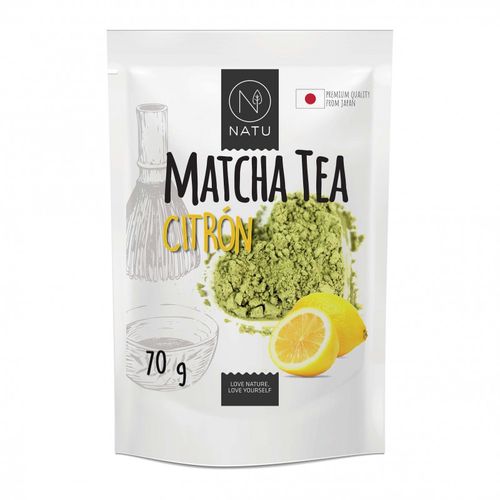 NATU - Matcha Tea BIO Premium Japan Citrón, 70g *CZ-BIO-003 certifikát