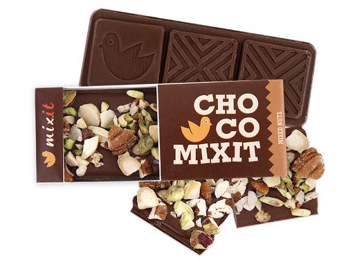 Mixit Čokoláda Mini - Mléčná s ořechy 50 g