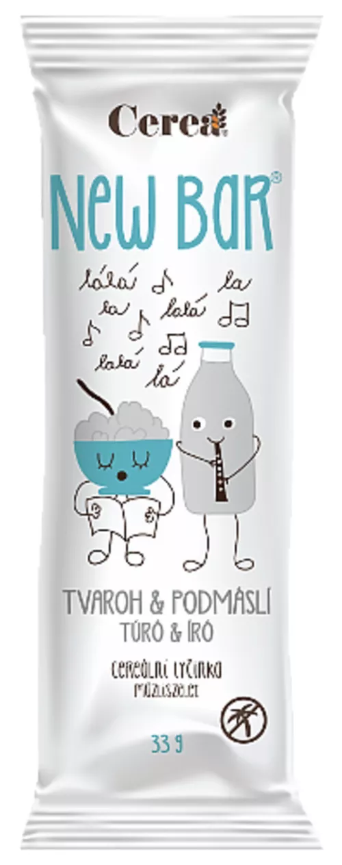 Cerea New bar tvaroh a podmáslí 33 g
